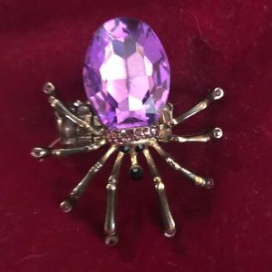 Costume Jewelry Large spider ring with large stone